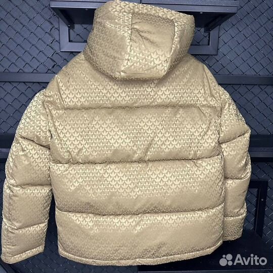 Куртка зимняя Adidas Monogram бежевая