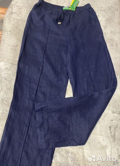 Льняные брюки Benetton новые с биркой