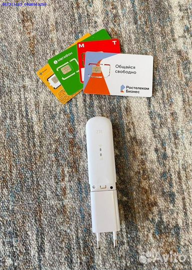 USB модем 4G с раздачей Wi-Fi + сим-карта