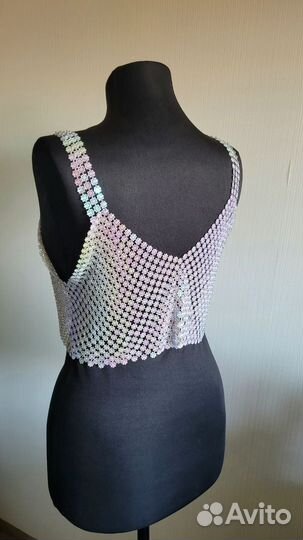Топ из пайеток