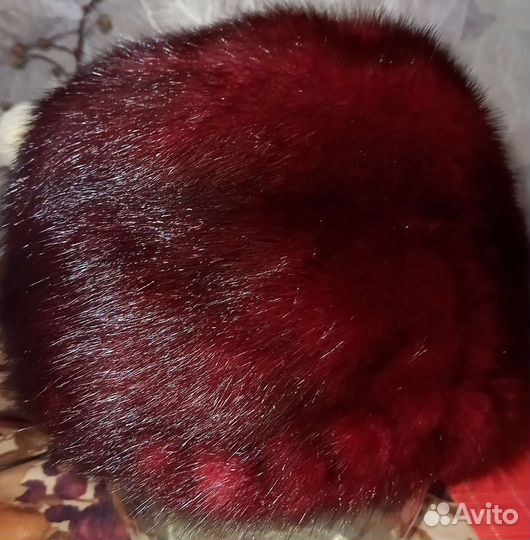 Шапка норковая женская 56 размер новая