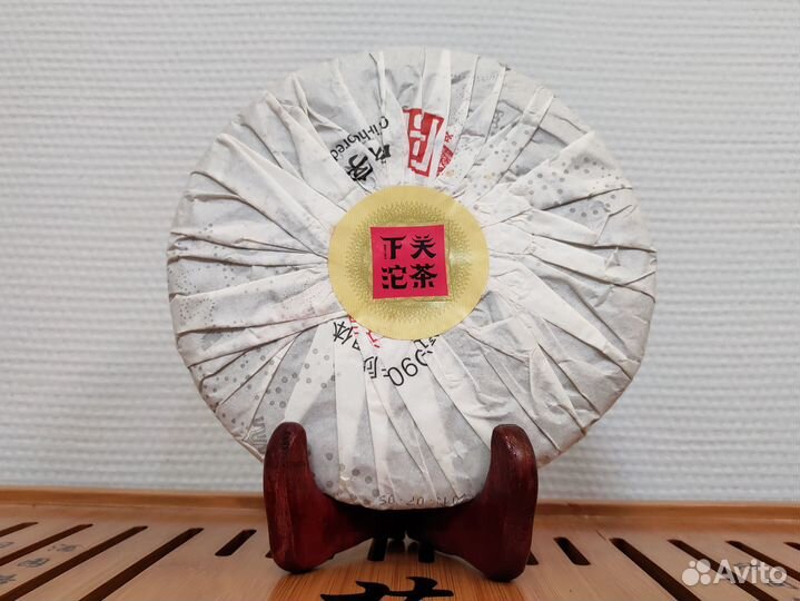 Зелёный пуэр от фабрики Сягуань, 357 гр