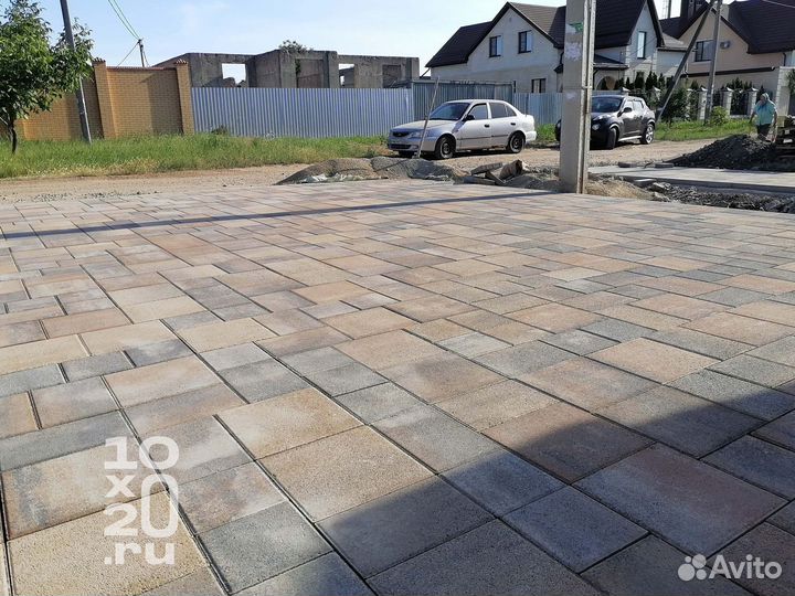 Тротуарная плитка, бордюры, газонная решетка