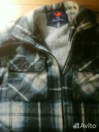 Рубашка мужская теплая