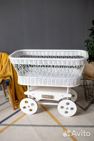 Новая люлька колыбель плетеная для новорожденных