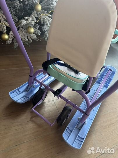 Снегокат ника с колесами