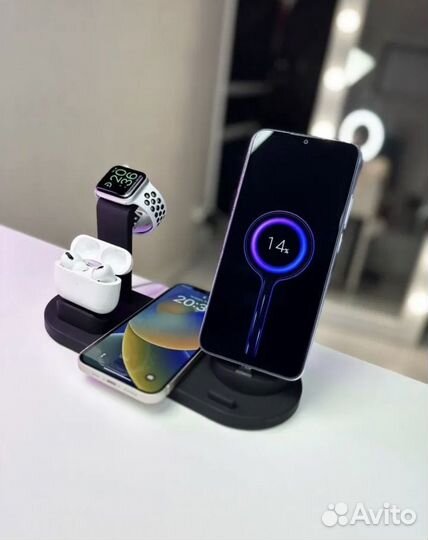 Беспроводная зарядная станция 6 в 1