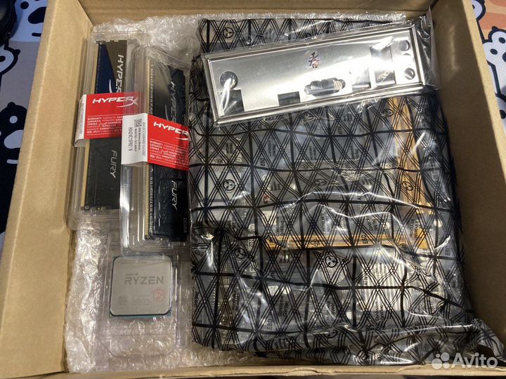 Комплект Ryzen 5 2600 / A320 / 16gb ddr4 новый