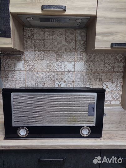 Вытяжка для кухни телескопическая 60 см черная