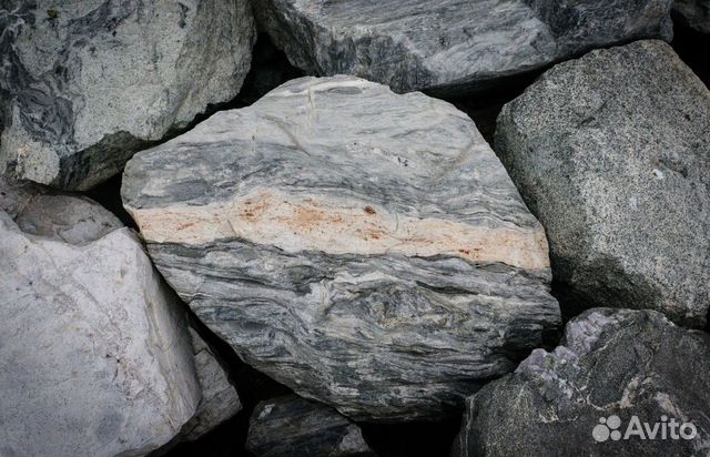 Large Stones for Use in Landscape Design, when Mounting Alpine Slides and Japane