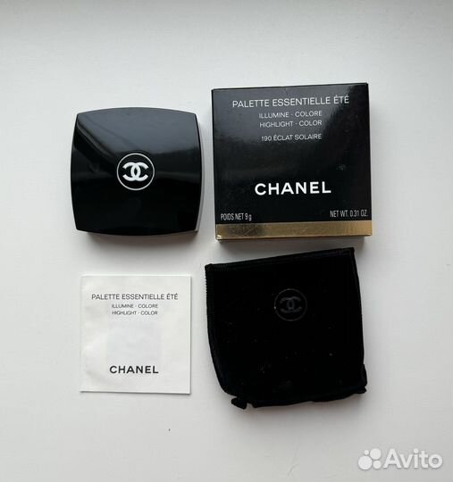Chanel румяна хайлайтер корректор палетка 190