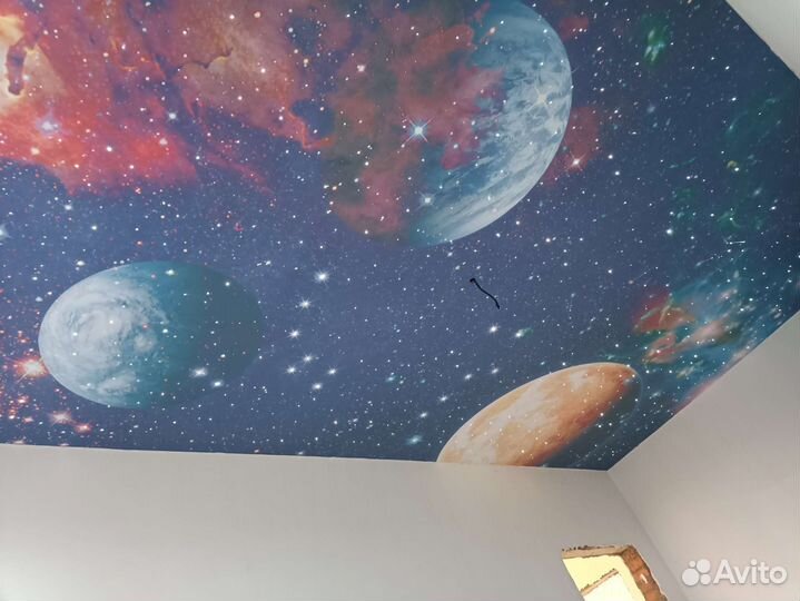 Натяжные потолки звёздное небо