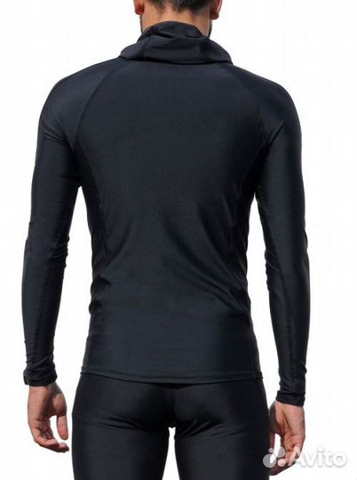 Мужская гидромайка с капюшоном и длинным рукавом U