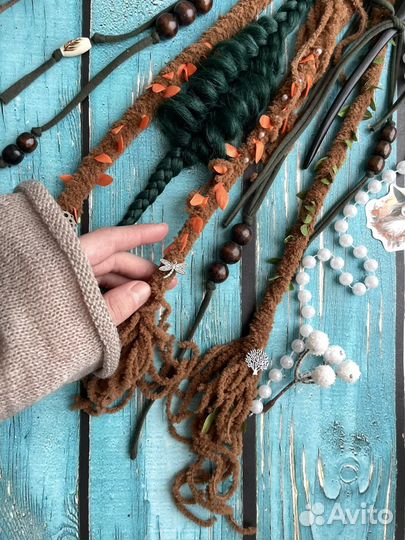 Заколка-фибула (заколка для волос, дред и кос)