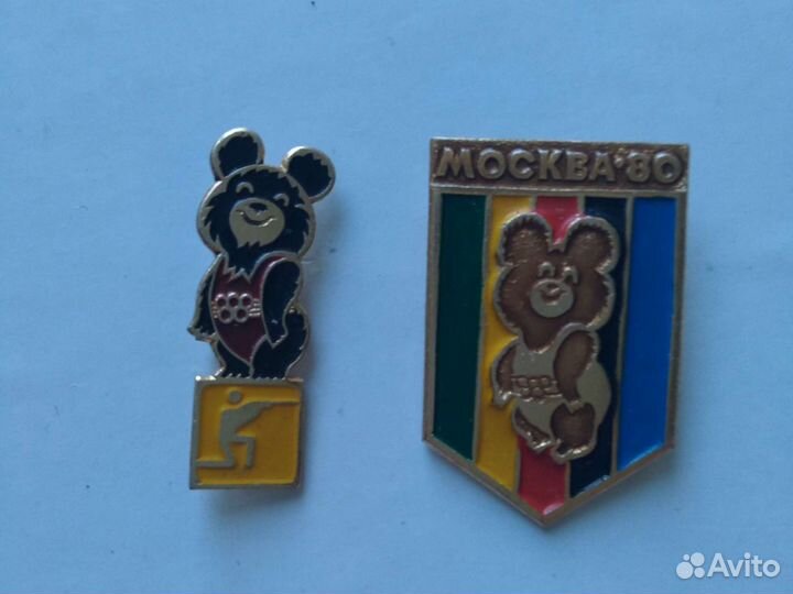 Значок олимпийский мишка
