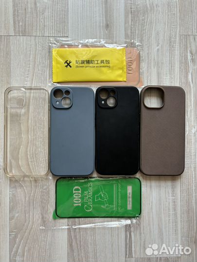 Чехлы iPhone 15+Стёкла