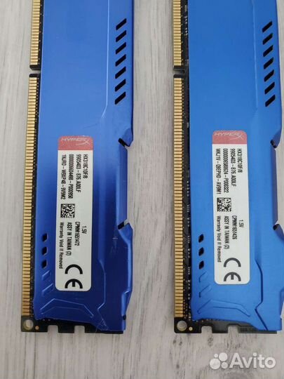 Оперативная память DDR3 Kingston 16GB 2x8Gb1866Mhz