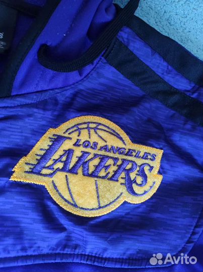 Кофта атласная Adidas Los Angeles Lakers