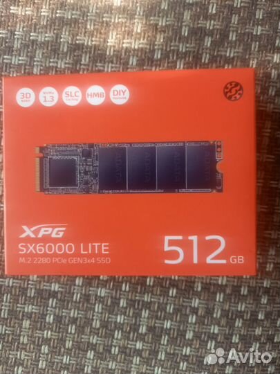 Накопитель adata XPG SX6000 Lite ASX6000LNP-512GT