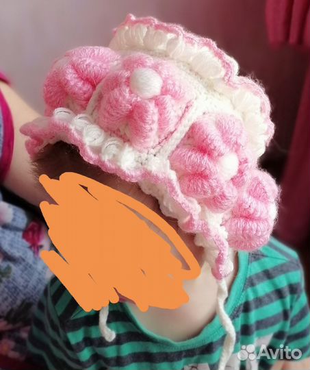Шапка детская вязаная