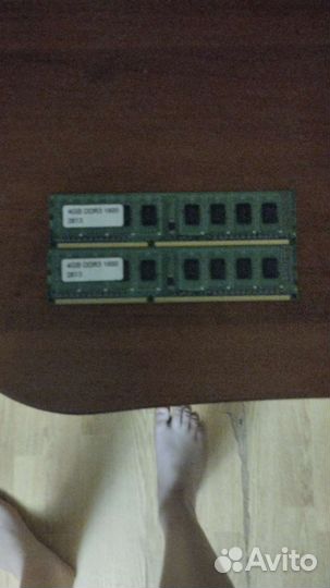 Оперативная память ddr3 4 gb 1600х2