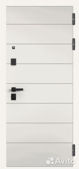 Дверь входная металлическая с зеркалом