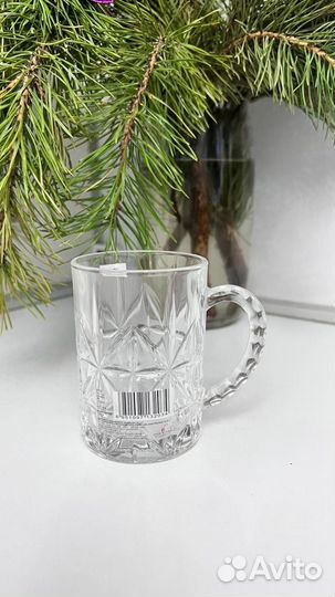 Кружка хрустальная 6шт в коробке