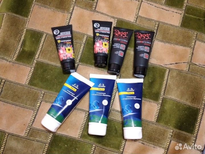 Паста очищающая, крем защитный