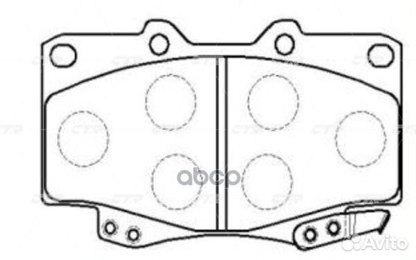 Колодки тормозные дисковые (нов арт GK1109) CKT-96