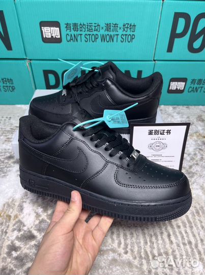 Nike air force 1 черные оригинал