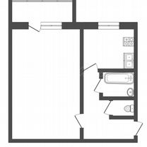 1-к. квартира, 30,6 м², 4/5 эт.