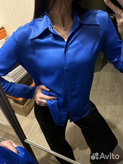 Шелковая рубашка женская Zara новая