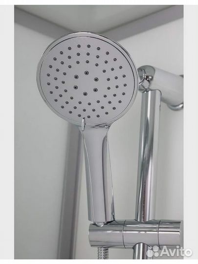 Душевая кабина полукруглая с крышей и высоким поддоном EST-129CRB (R). Размер:120x90x210cм