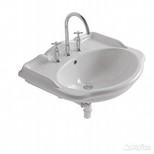 Globo Paestum Раковина 71x58 см, 1 отв., цвет: бел