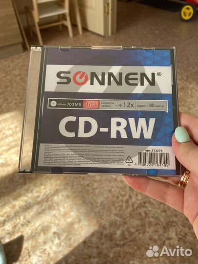 Диски cd-rw новые упакованные
