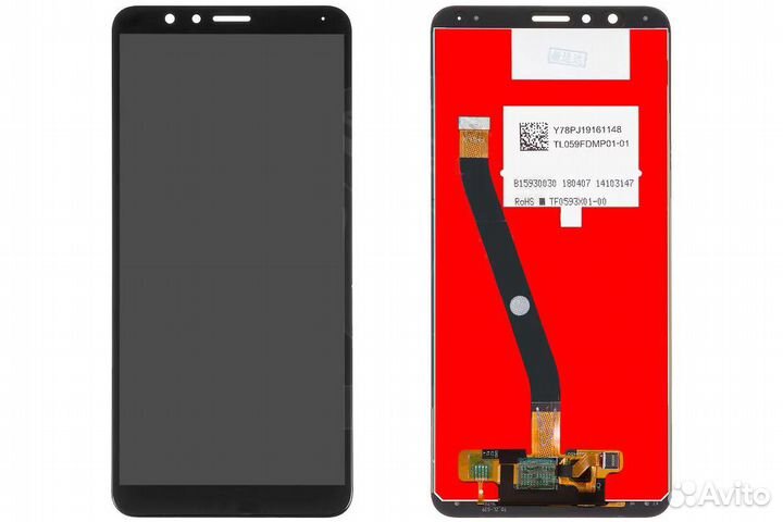 Дисплей Huawei Honor 7X в сборе с сенсором черный