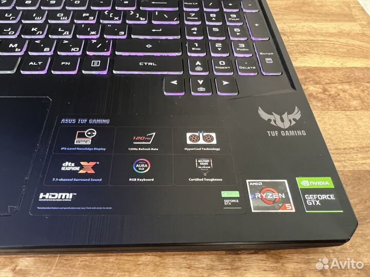 2021 Asus 8 ядер Ryzen 5-3550H GTX1650 SSD256+1000