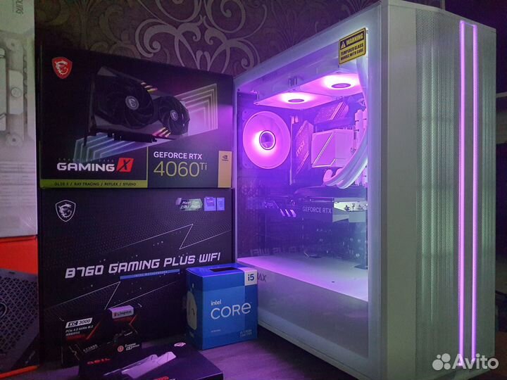 Мощный Пк MSI Gaming RTX4060Ti 16GB +Core i5 13500