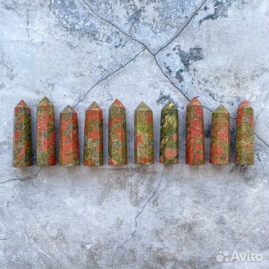 Камни натуральные обелиск крупный 9 см