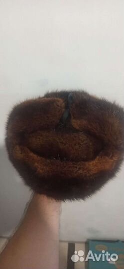 Норковая шапка мужская