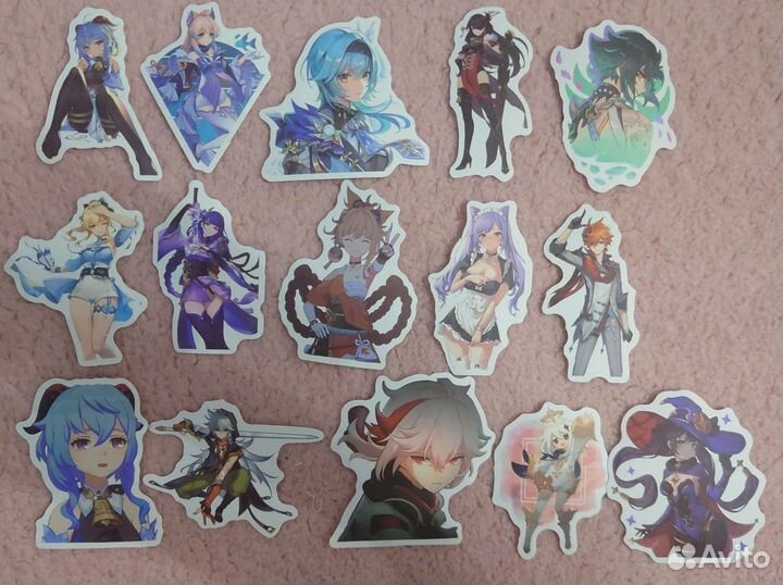 Наклейки стикеры Геншин Genshin impact