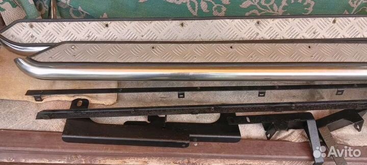 Пороги на renault duster из нержавейки б/у