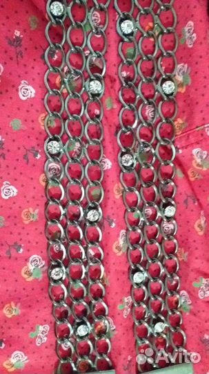 Ремень женский с кристаллами