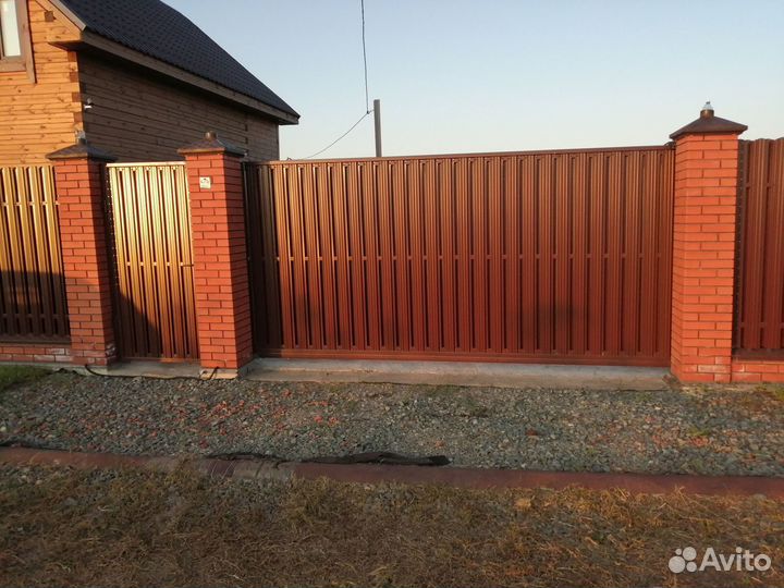 Откатные ворота под ключ с установкой