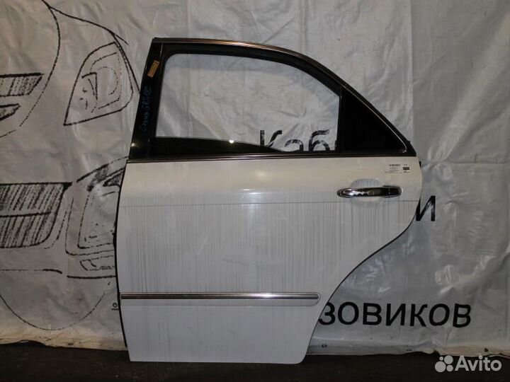 Дверь задняя левая Тойота Краун GRS182 светл А808