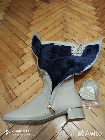 Зимние женские сапоги 38 натуральная кожа