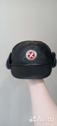 Мужская кожаная кепка