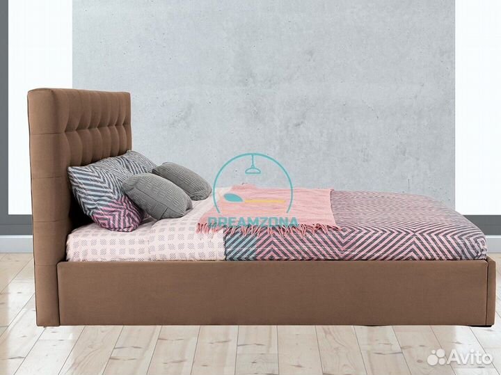 Кровать Кайли с мягким изголовьем