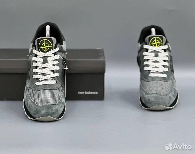 Кроссовки new balance 574 stone island
