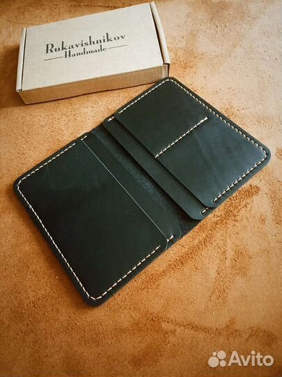 Обложка для паспорта и документов натуральная кожа